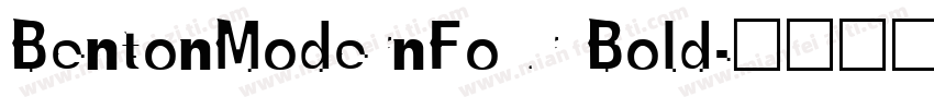 BentonModernFour Bold字体转换